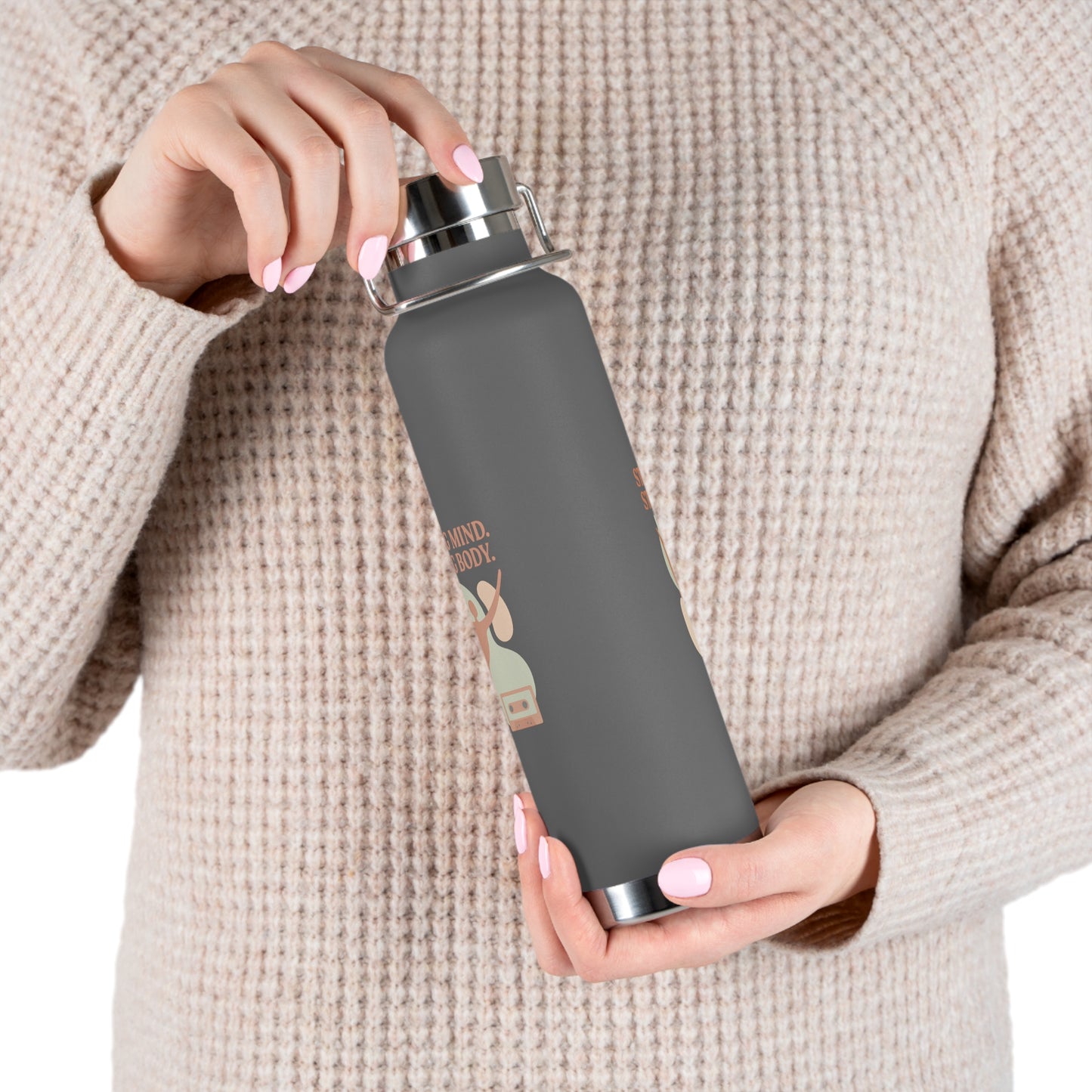 Strong Mind, Strong Body Insulated Water Bottle