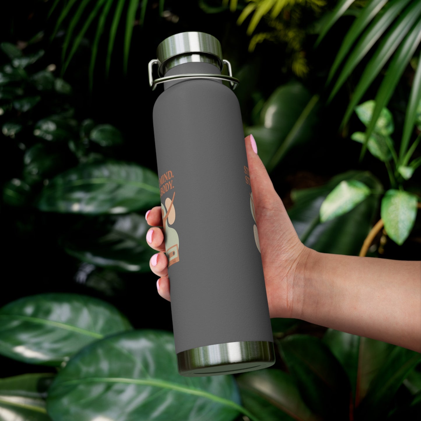 Strong Mind, Strong Body Insulated Water Bottle